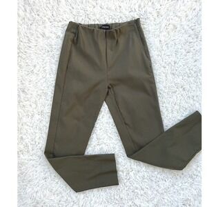 Who What Wear Olive Green Cropped Pants Elastic Waist Casual Career‎ Size 2